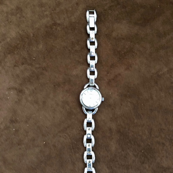 Vintage Fossil Silver Link Chain Watch - Picture 5 of 8